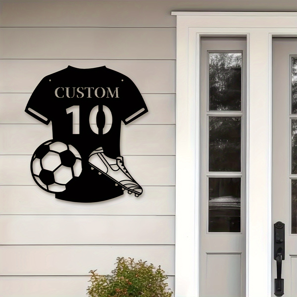 Personalized Engraved Gift - Custom Metal Soccer Jersey Sign with