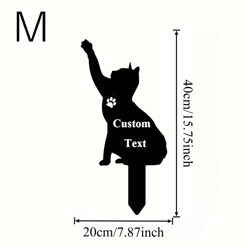 Custom Cat Memorial Stake, Cat - Personalized Engraved Gift บทวิจารณ์และราคา