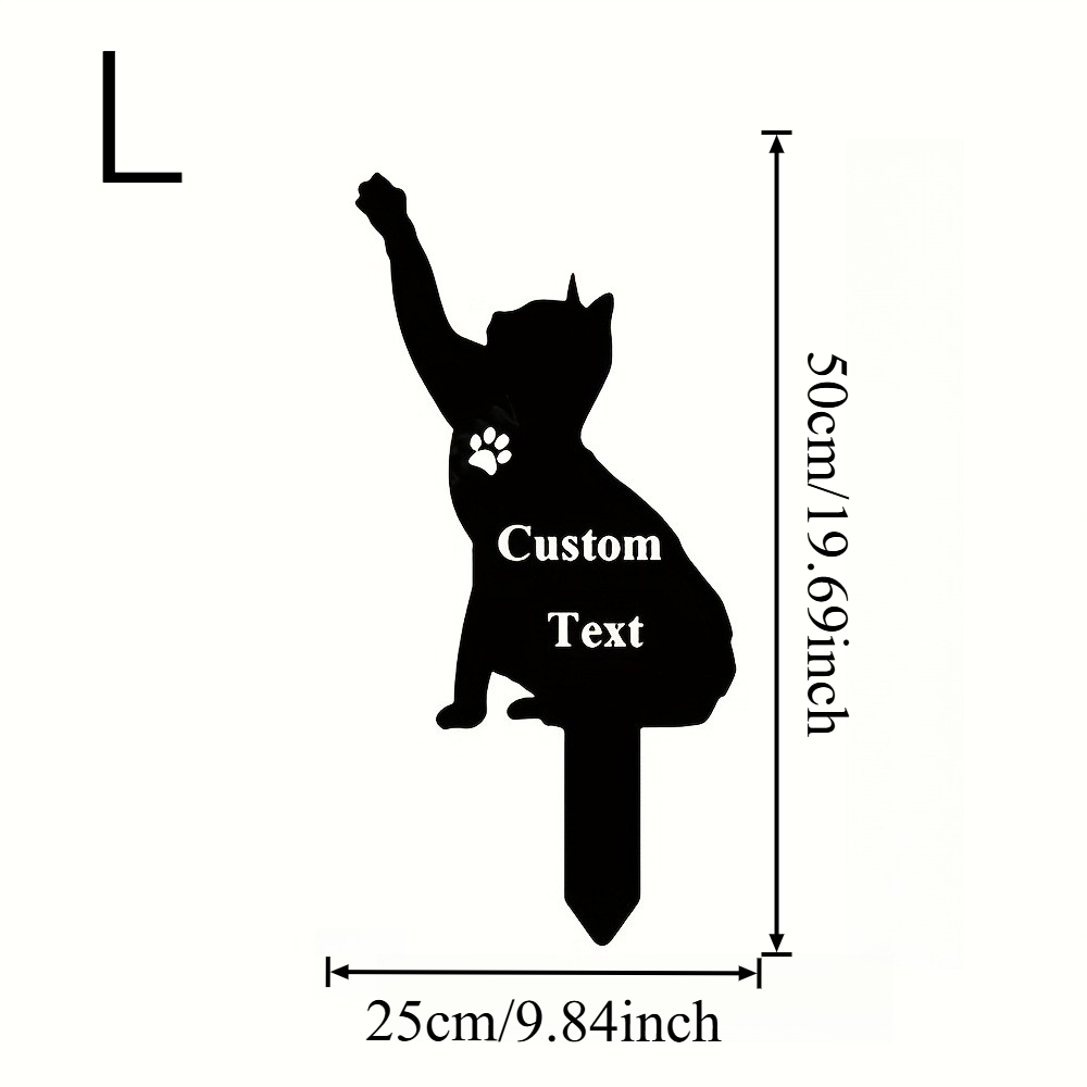 Custom Cat Memorial Stake, Cat - Personalized Engraved Gift บทวิจารณ์และราคา