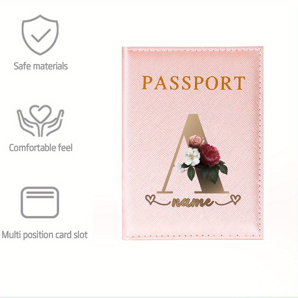 Personalized Name/Text Synthet - Leather Passport Cover บทวิจารณ์และราคา