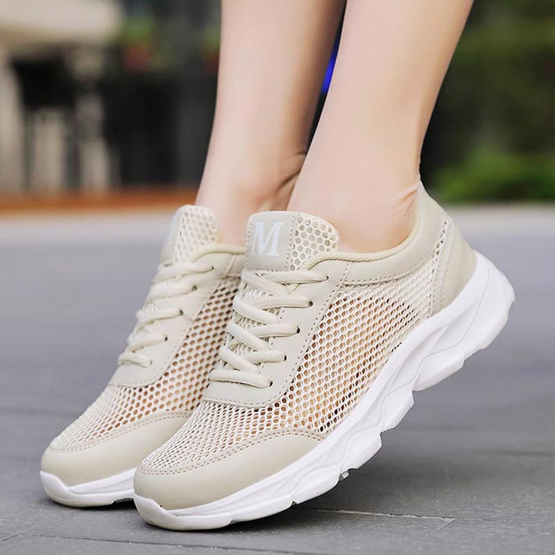 Summer Breathable Sneakers Wom - Luxury Lifestyle Way บทวิจารณ์และราคา