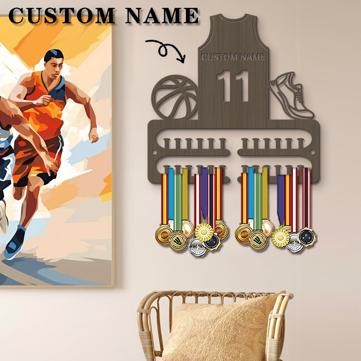 1pc Custom Wooden Basketball M - Personalized Engraved Gift บทวิจารณ์และราคา