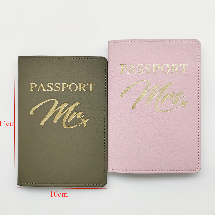 2PCS a Set Mr/Mrs Lovers Coupl - Leather Passport Cover บทวิจารณ์และราคา
