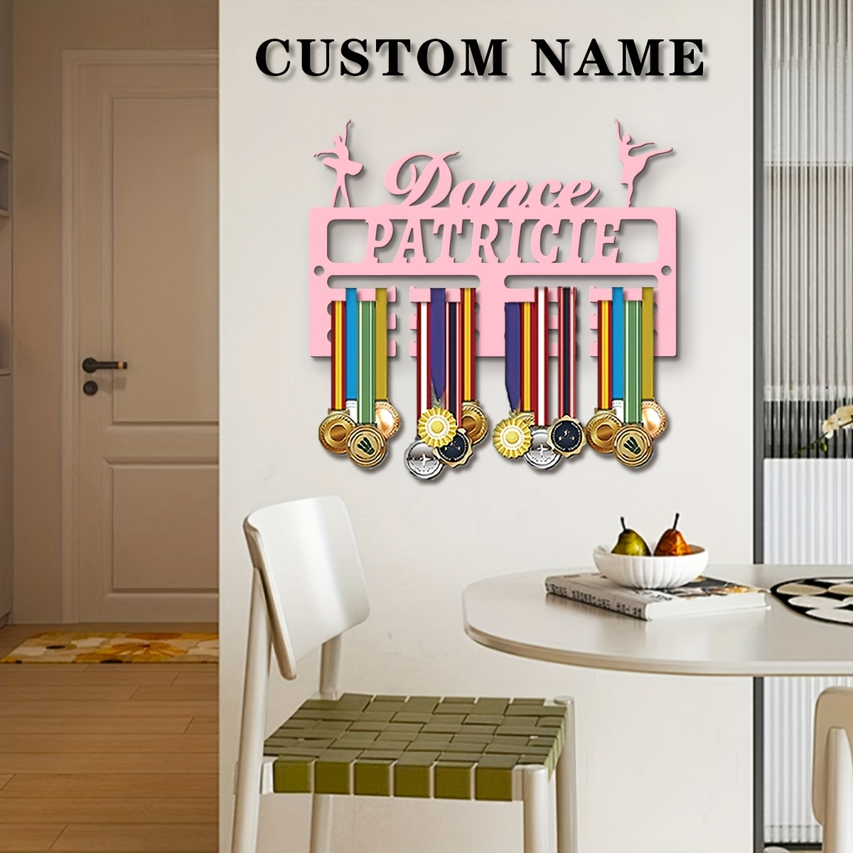 1pc Custom Wooden Medal Hanger - Personalized Engraved Gift บทวิจารณ์และราคา