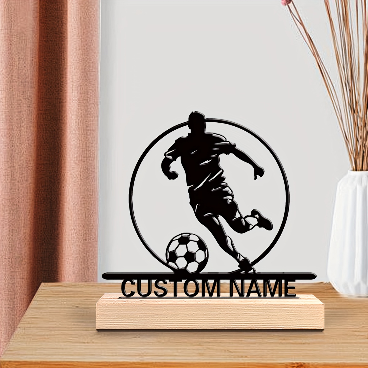 Custom Soccer Player Metal Sta - Personalized Engraved Gift บทวิจารณ์และราคา