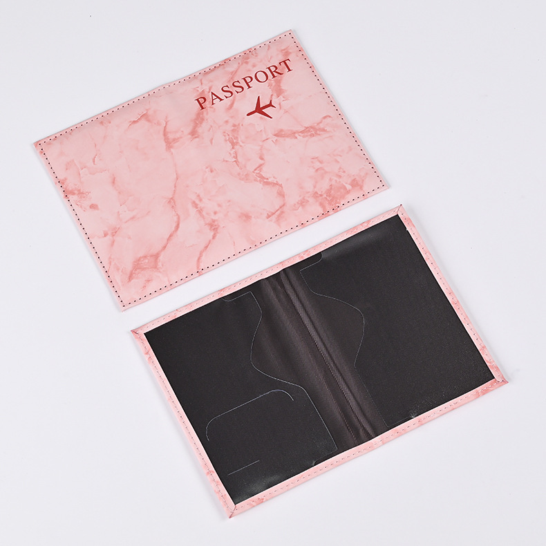 Macaron Color Marble Pattern P - Leather Passport Cover บทวิจารณ์และราคา