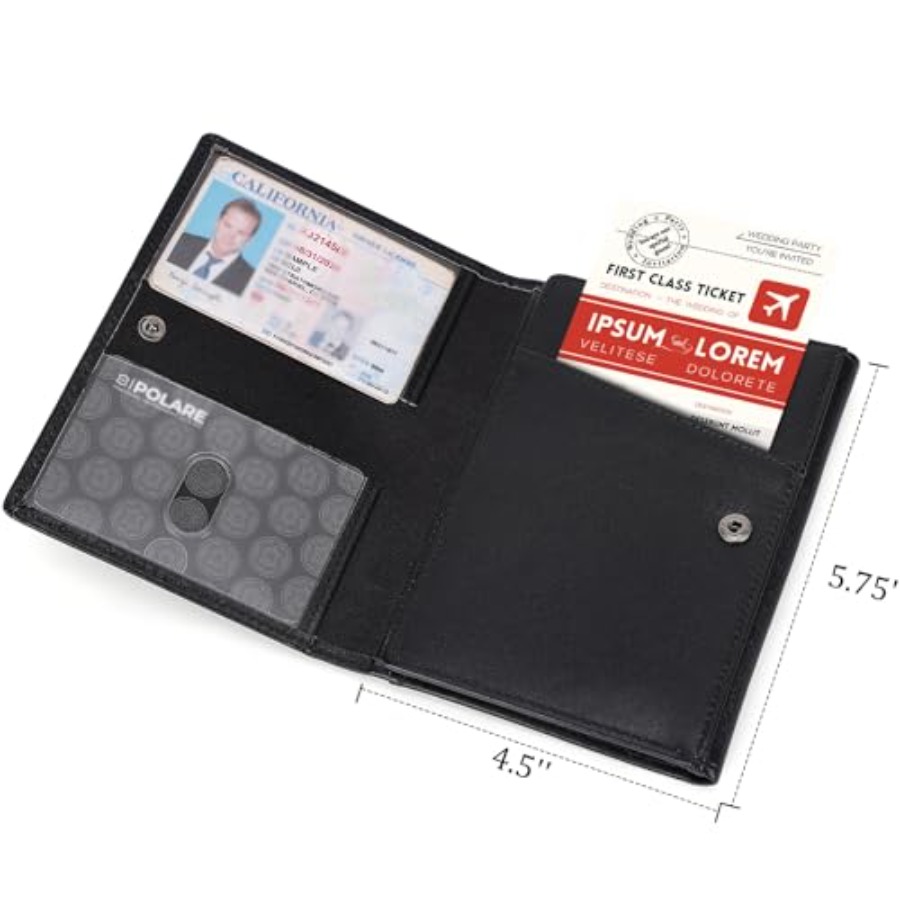 Polare Napa Leather Pilot Wall - Leather Passport Cover บทวิจารณ์และราคา