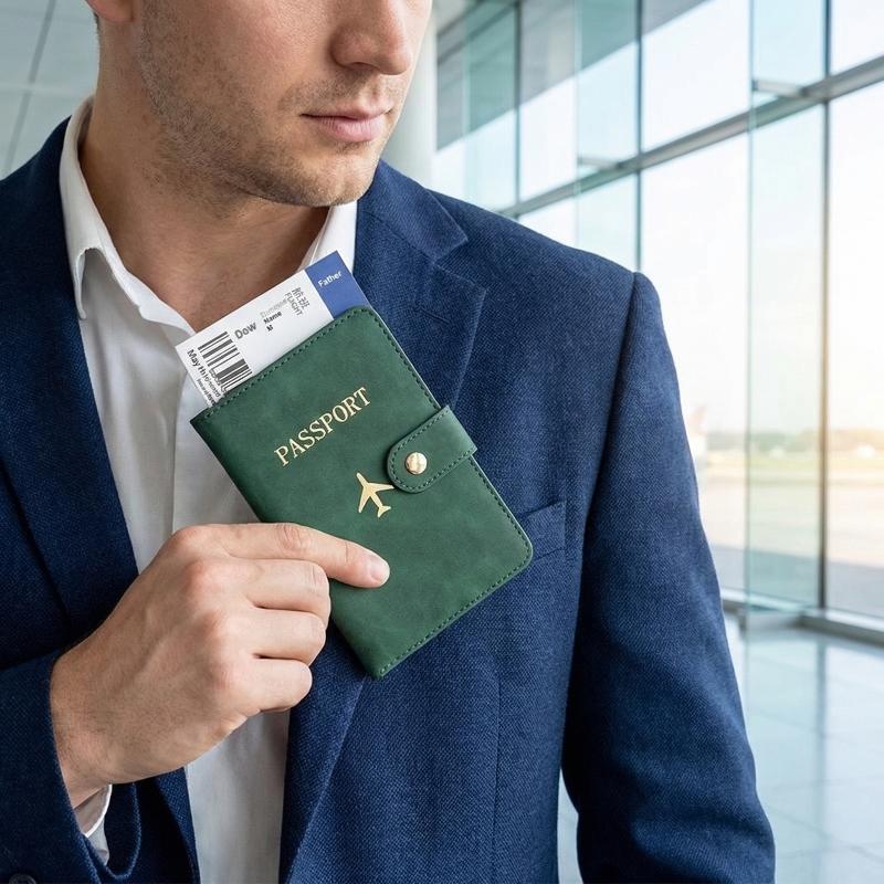 Waterproof Passport Holder Cov - Leather Passport Cover บทวิจารณ์และราคา