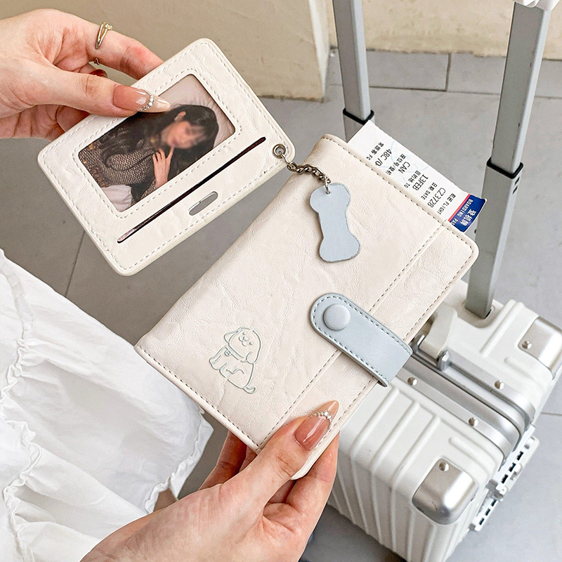 Cute Dog Passport Holder Trave - Leather Passport Cover บทวิจารณ์และราคา