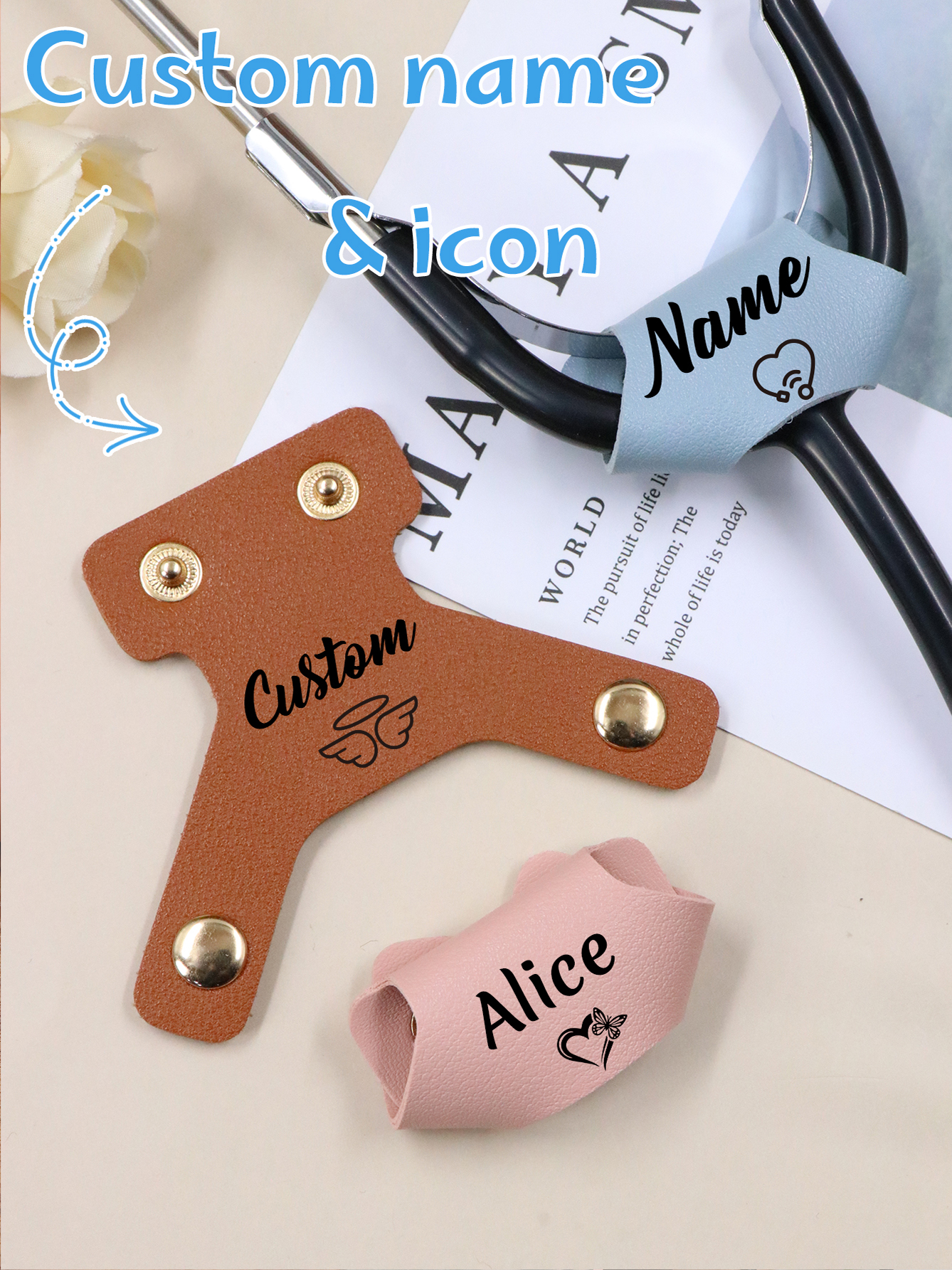 Custom Stethoscope Leather Hol - Personalized Engraved Gift บทวิจารณ์และราคา