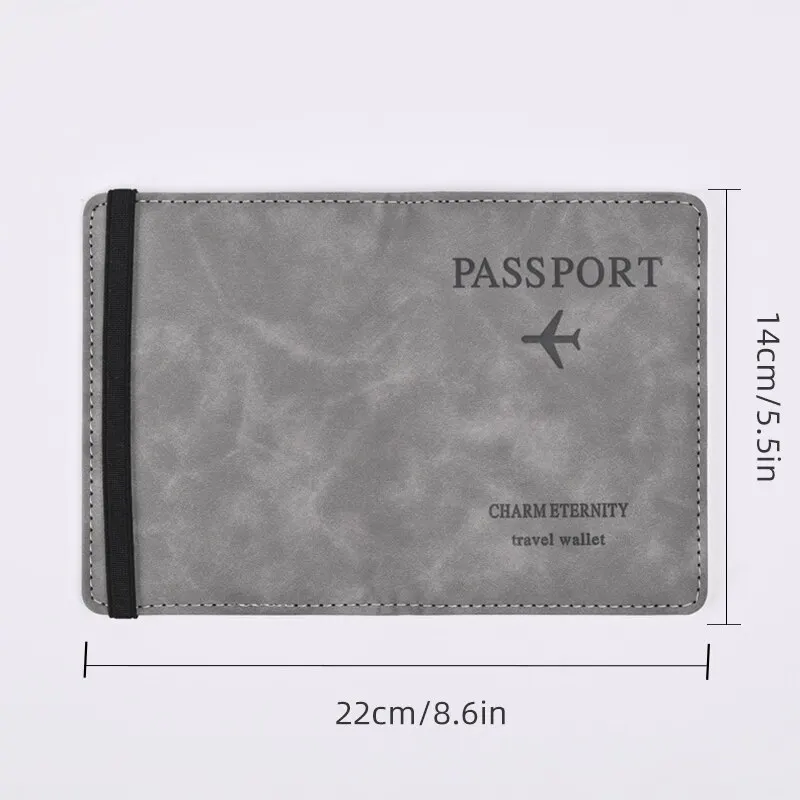 Men PU Leather Wallet Travel P - Leather Passport Cover บทวิจารณ์และราคา