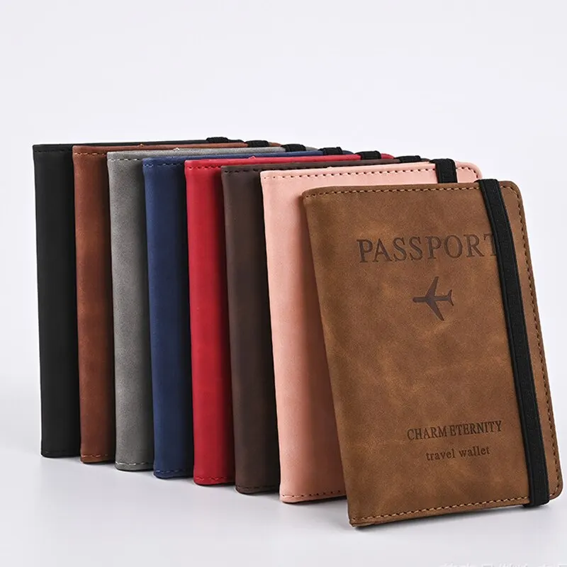 Men PU Leather Wallet Travel P - Leather Passport Cover บทวิจารณ์และราคา